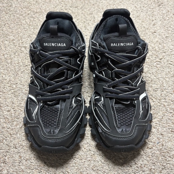 Balenciaga Track in Black and White (Beat Up) - Picture 1 of 11